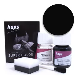 Schuh- und Lederfarbe Set mit Preparer + 80 Farben + kaps SUPER COLOR